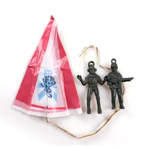 Hand Throwing Mini Play Parachute Paratrooper Outdoor Games Children Educational Toys with Figure Soldier for Kids PP Plastic