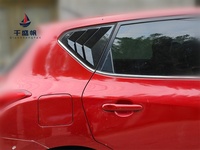 Persianas para Ventanas Traseras, Molduras Decorativas Modificadas Estilo Mustang, ABS para Nissan Tiida 2011-2015