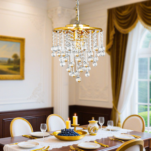 Hiện đại Vòng trang trí <span class=keywords><strong>LED</strong></span> Đèn Chùm Pha Lê & đèn Mặt dây E14 Đèn trần sang trọng có thể điều chỉnh chiều cao treo đèn - Product Image 2