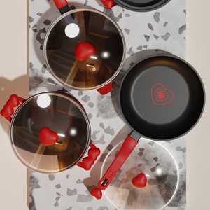 Hiện đại màu Đỏ chống-aderent nhôm <span class=keywords><strong>Cookware</strong></span> Set conjunto de panelas với bộ quần áo de casseroles và Baking Pan - Product Image 5