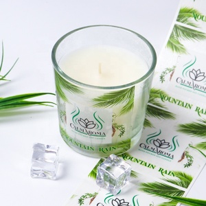 Etiquetas adhesivas de vinilo con impresión personalizada para velas, pegatinas de advertencia con logo de artículos dañinos - Product Image 4