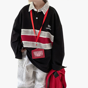 Camiseta Polo para Niños, Estilo Coreano, Otoño 2026, Sudadera Informal Holgada, Top de Manga Larga para Bebés, a la Moda - Product Image 1