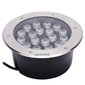 Утопленный напольный светодиодный подземный светильник DMX512 18 Вт IP67 RGB