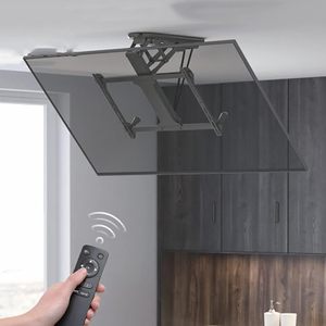 32-70 بوصة بمحرك تلسكوبي كهربائي مخفي انخفاض السقف مع رفع تلقائي 0-85 ° عربات قلاب - Product Image 2