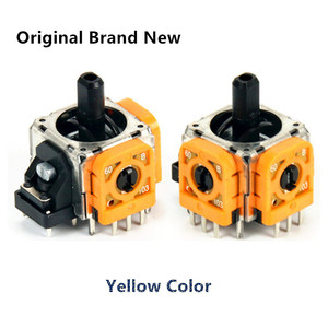 SYYTECH Original amarillo 3D analógico Joystick Kit de <span class=keywords><strong>reparación</strong></span> para <span class=keywords><strong>PS4</strong></span> controlador Sensor módulo seta tapa cubierta piezas de repuesto - Product Image 4