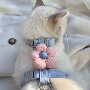Arnés y Correa para Gatos, Duradero y Ligero, Fácil de Ajustar, Diseño en Forma de H, Acolchado, para Gatitos y Cachorros, para Paseos al Aire Libre, Resistente - Product Image 4