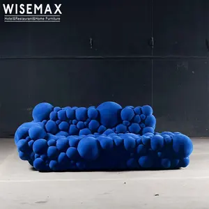 WISEMAX الأثاث الحديثة نسيج عالي الجودة أريكة بمستوى الأرض فريد أريكة تصميم غرفة المعيشة الأثاث كسول الترفيه كرسي أريكة كرسي