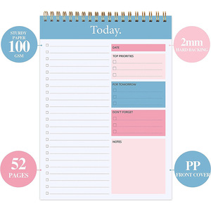 Bloc-notes personnalisé pour planificateur de repas avec liste de courses, carnet alimentaire <span class=keywords><strong>en</strong></span> papier épais, journal de régime <span class=keywords><strong>en</strong></span> spirale, papeterie de <span class=keywords><strong>cuisine</strong></span> personnalisée - Product Image 4