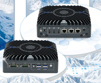 Mini PC industriel en métal avec processeur Intel Core i5 sans ventilateur, triple LAN Intel, DDR5, ordinateur embarqué pour systèmes SCADA et passerelle IoT