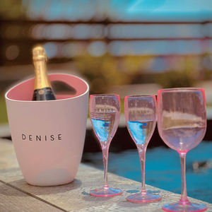 Balde de gelo acrílico de alta qualidade, venda no atacado, de plástico, balde de gelo de champanhe - Product Image 6