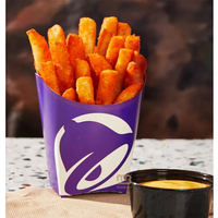 Emballage alimentaire personnalisé Boîte à emporter pour frites Boîtes à burger jetables pour poulet frit Boîtes d'emballage en papier pour frites et chips