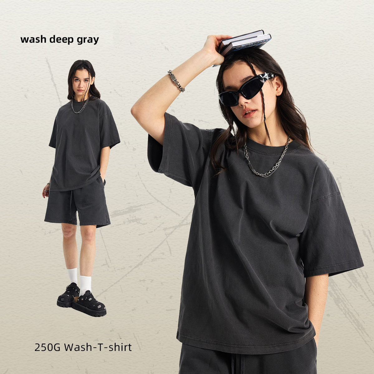 Gris foncé délavé