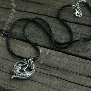 Collana con Ciondolo Lupo Vichingo per Uomo, Amuleto Celtico del Lupo, Gioielli Vintage della Mitologia Norrena, Regalo Pagano Nordico per Lui - Product Image 4