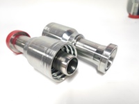 Kit de raccords hydrauliques réutilisables monobloc Gates Megacrimp pour applications automobiles, en acier au carbone forgé, coudes, tés et raccords