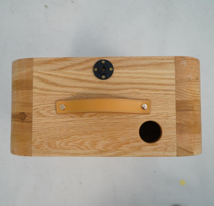 Photomaton vintage en chêne à face unique avec anneau lumineux, prend en charge l'imprimante et l'appareil <span class=keywords><strong>photo</strong></span>, idéal pour les mariages et les fêtes - Product Image 6