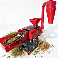 Broyeur agricole robuste pour fourrage, machine de découpe et de broyage de paille et de balles de riz pour la fabrication d'aliments pour animaux d'élevage