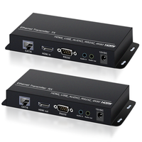 Alta calidad 4K60Hz HDMI KVM Extender sobre Cat6 Cable 120M 4K YUV444 HDMI USB2.0 KVM Extender