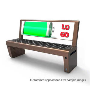 مقاعد البدلاء الذكية الحديثة في الهواء الطلق 3 أشخاص ، أثاث الحديقة الشمسية للماء - Product Image 4