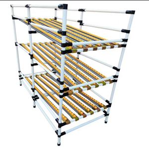 Étagères d'usine à charge moyenne AOCHEN | Supports logistiques de stockage pliables | Supports en acier portables à flux de palettes par gravité - Product Image 2
