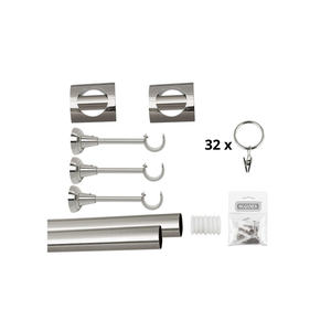 Kit Completo de Riel Doble de PVC Reforzado Bojanek para Techo, con Rodillos de Deslizamiento Suave y Herrajes de Fijación Resistentes para Cortinas - Product Image 4