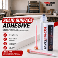 Colle adhésive pour surfaces solides de 250 ml pour l'assemblage sans joint des comptoirs Corian Staron