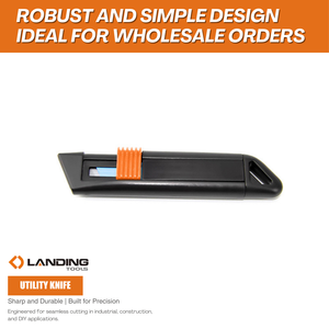 386015 Cuchillo retráctil multiusos ABS con 60 filos #   Cuchilla de Acero al Carbono para Corte Industrial y Bricolaje - Product Image 3