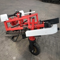 Cosechadora de ajos de cacahuete de alto rendimiento, modelo de cadena de tractor para caminar