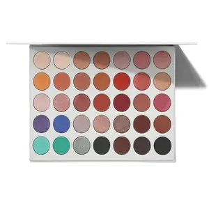 Hot Bán 35 Màu Matte Eyeshadow Pallet Màu Đất Tự Nhiên Eyeshadow Palette Nhãn Hiệu Riêng Mỹ Phẩm Sắc Tố Bóng Mắt