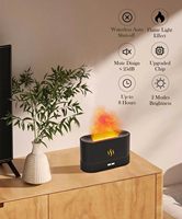 Diffuseur d'huiles essentielles à flamme simulée, humidificateur d'air 180 ml, vente chaude, lumière LED portable, diffuseur d'arômes pour la maison