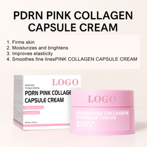 Crema Viso Idratante Coreana OEM/ODM all'Ingrosso con Peptidi, DNA, Niacinamide, Complesso Gelatinoso, PDRN e Capsule di Collagene Rosa - Product Image 2