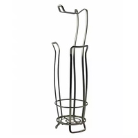 BX Porte-papier hygiénique Stand Distributeur de rouleaux de papier de soie avec étagère pour rangement de salle de bain