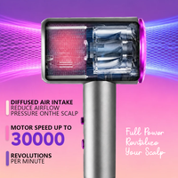 Sèche-cheveux à moteur haute vitesse 2000W, lumière bleue ionique, ionisation à haute concentration, température constante pour usage en salon, kit