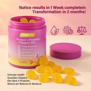 Gomitas Probióticas de Piña de Marca Privada para Mujeres, 60 Unidades, Soporte Electrolítico, Empaque Personalizado, Suplemento al por Mayor OEM - Product Image 1