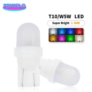 T10 194 Miniatuur Wig Led Gloeilampen W 5W 2825 158 192 168 194 12V Wit Voor Auto Zijmarkeringen Dome Map Deur Courtes