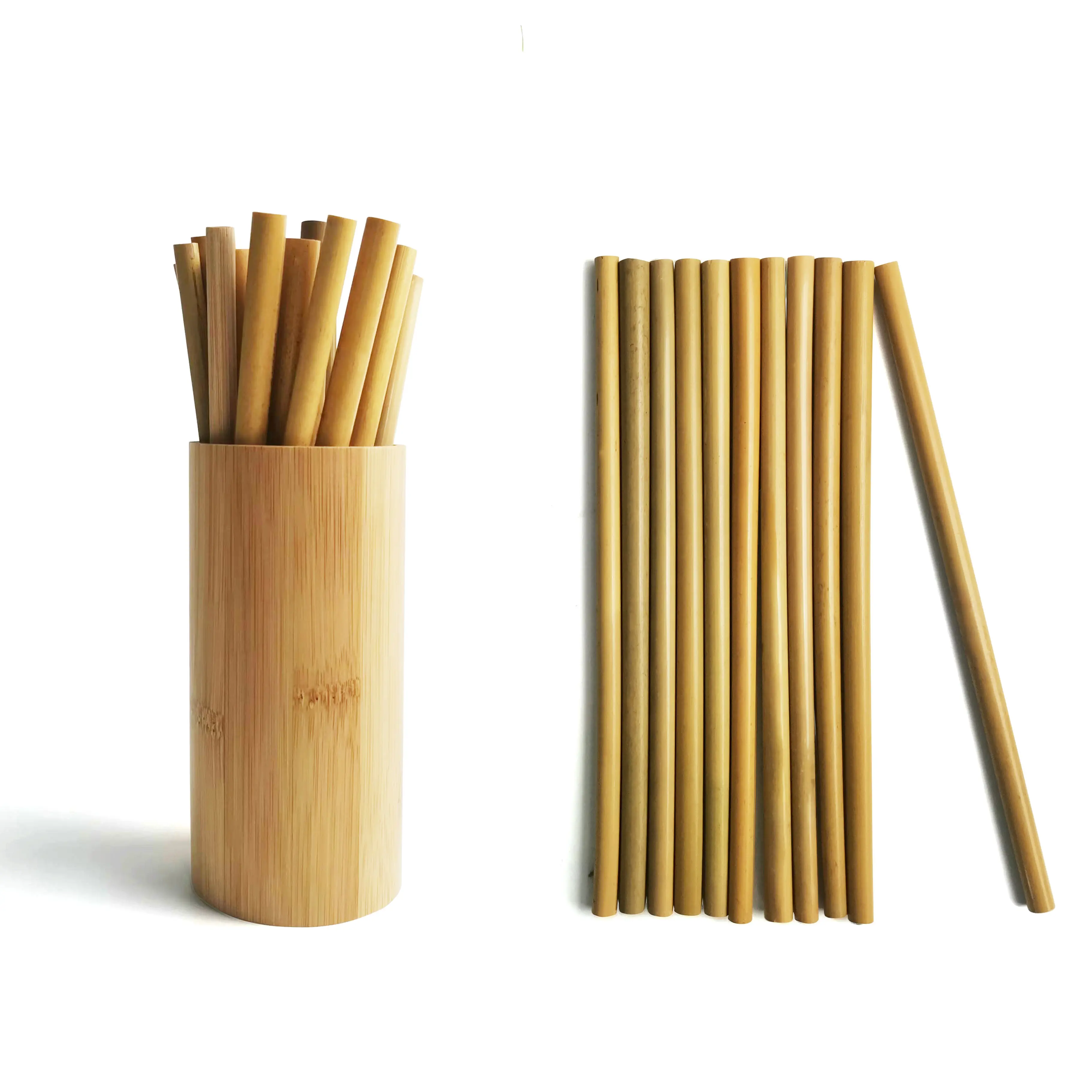 eco friendly nature biodegradable straw paper glass bamboo case bottle bamboo straw