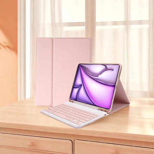 2024 New Custom Language Detachable Rechargeable Magnetic Wireless Keyboard Cover Case for iPad Air 13 2024 Case Keyboard