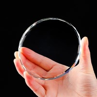 Trophée d'honneur en cristal de verre personnalisé, écologique, poli en 3D, médaille vierge, cadeaux d'entreprise commémoratifs