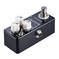 Pédale d'effet guitare basse personnalisée en gros distorsion Vintage alimentation DC9V pédales d'effets retard Overdrive boîte en métal