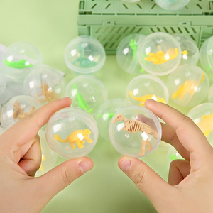 45mm trong suốt Xoắn trứng đồ chơi viên nang bóng tròn bất ngờ trứng với đồ chơi khủng long - Product Image 3