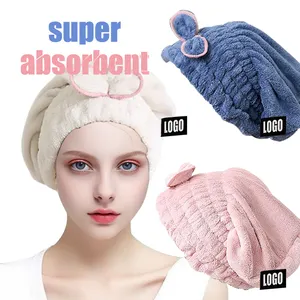 Shower Cap Waterproof Bathing Hair Towel Wrap Fashion Cute Hotel Wet Hair Drying Hat