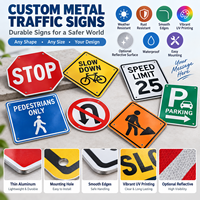 Panneau de signalisation routière en métal durable de qualité industrielle, résistant aux intempéries, pour extérieur, avertissement de stationnement, plaque directionnelle