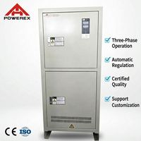 Stabilisateur de tension triphasé haute efficacité 97% pour machines CNC 200KVA 50/60Hz 220V/380V Entrée Cuivre AVR