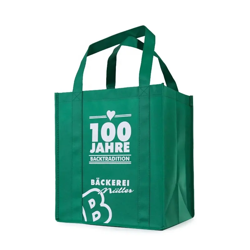 कस्टम प्रिंट पर्यावरण पुन: प्रयोज्य सुपरमार्केट किराने पदोन्नति शॉपिंग पीपी गैर बुना ले जाने कपड़े ढोना कपड़े बैग