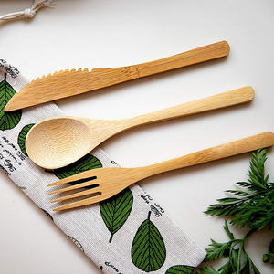 Cornstarch خشبي ثقيل للاستعمال مرة واحدة من الخيزران للتعبئة المخصصة لحفلات التخييم - Product Image 6