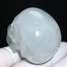 Calaveras de Cuarzo Transparente Natural Talladas a Mano al por Mayor, Adorno de Cristal para Decoración del Hogar, Piedra Curativa, Cristal Tallado a Mano - Product Image 4