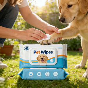 Lingettes nettoyantes douces pour chiens et chats, éliminent les odeurs et la saleté, lingettes de toilettage naturelles pour animaux de compagnie - Product Image 4