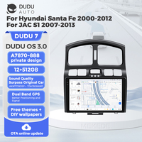 DUDUAUTO DUDU7 Android Carplay Radio de coche para Hyundai Classic Santa Fe 2000-2004 JAC S1 (Rein) 2005-2015