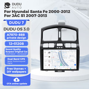 DUDUAUTO DUDU7 Android Carplay Radio de coche para Hyundai Classic Santa <span class=keywords><strong>Fe</strong></span> 2000-2004 JAC <span class=keywords><strong>S1</strong></span> (Rein) 2005-2015 - Product Image 2