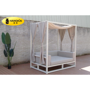 Gazebo <span class=keywords><strong>de</strong></span> <span class=keywords><strong>jardin</strong></span> en <span class=keywords><strong>aluminium</strong></span> <span class=keywords><strong>de</strong></span> haute qualité, canapé-<span class=keywords><strong>lit</strong></span> d'extérieur <span class=keywords><strong>de</strong></span> luxe avec auvent - Product Image 2