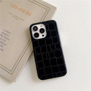 Funda trasera de cuero pu para teléfono inteligente, carcasa de lujo de tpu para iphone xs max, iphone 13 mini, color negro, <span class=keywords><strong>2021</strong></span> - Product Image 1